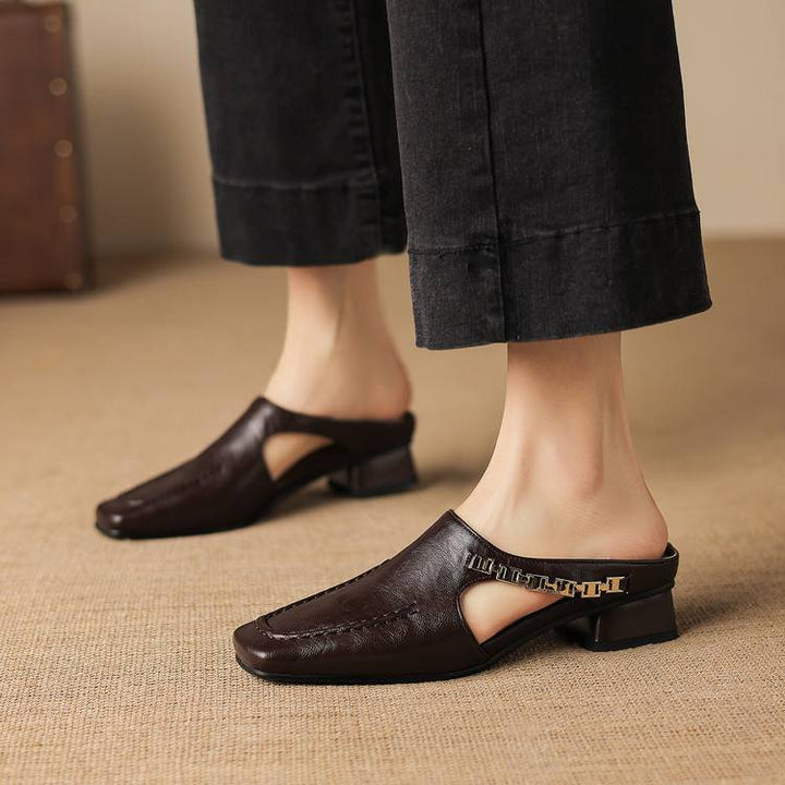 Isla Genuine Leather Mules