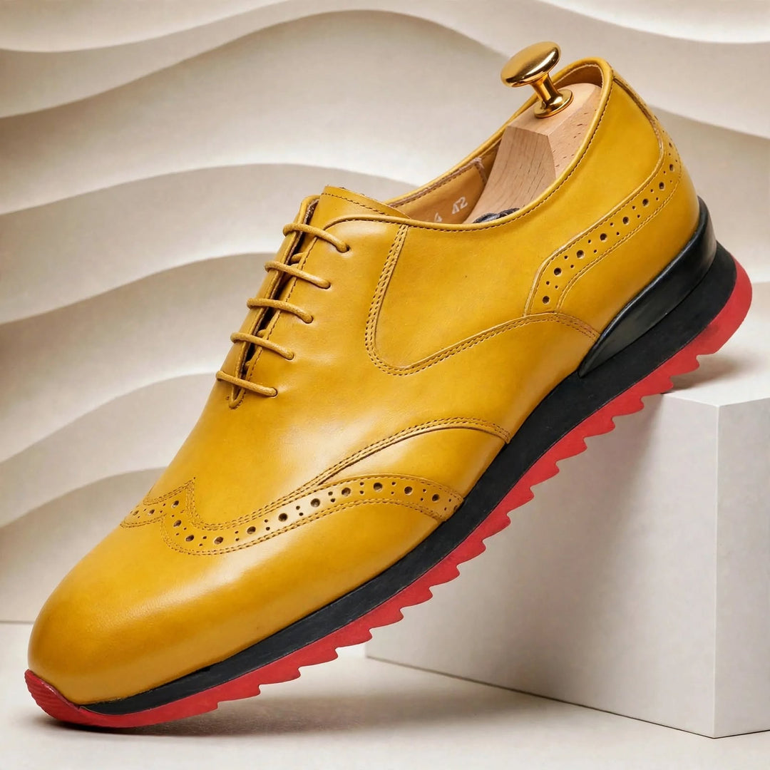 Dravelli Cowhide Leather Sneakers