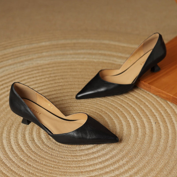 Amara Genuine Leather Heels