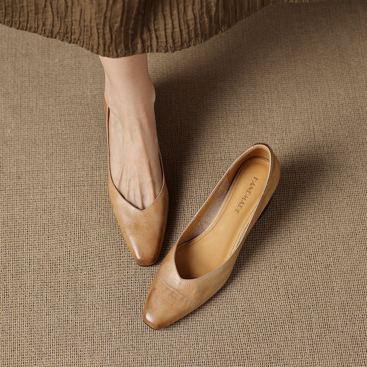Clara Genuine Leather Heels