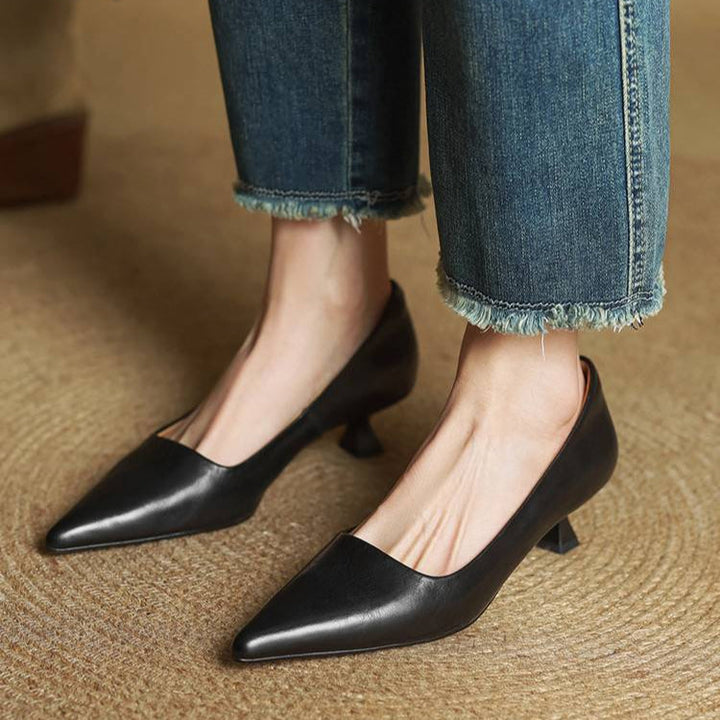 Sienna Genuine Leather Heels