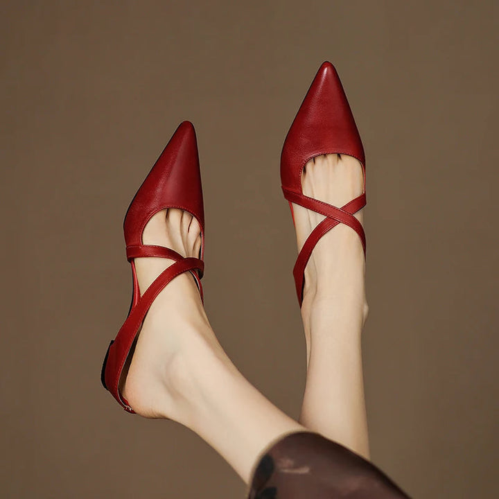 Vera Genuine Leather Mules