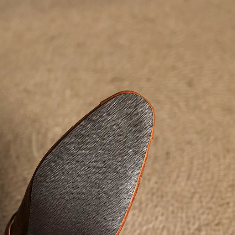 Nora Genuine Leather Mules
