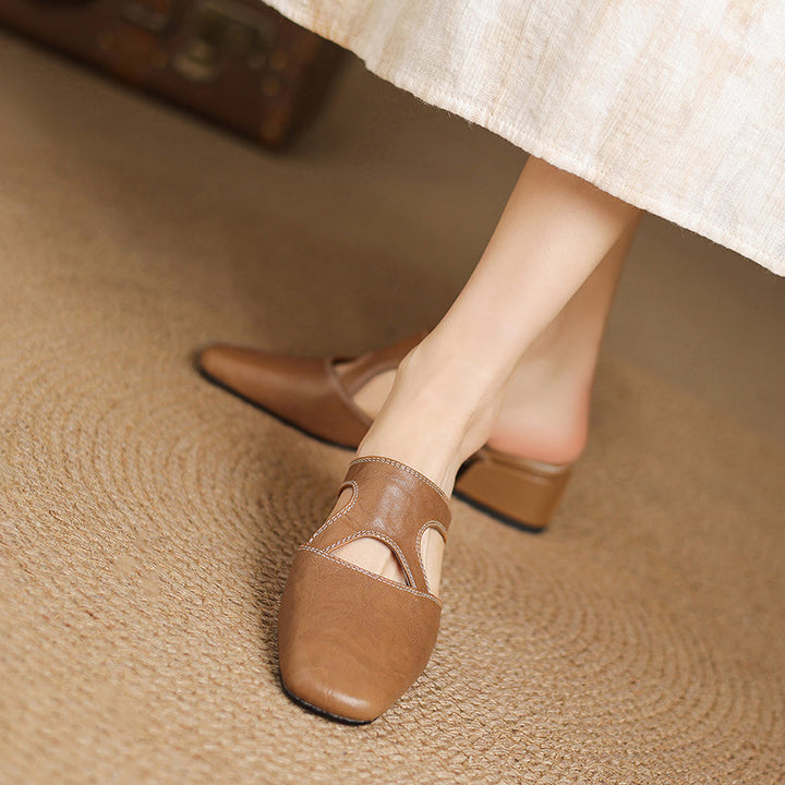Noemi Genuine Leather Mules