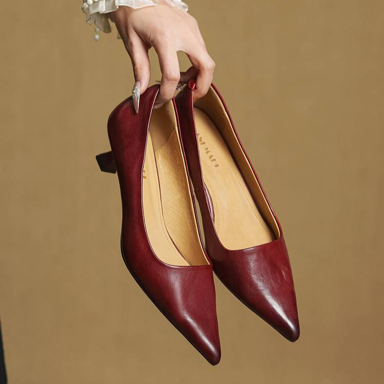 Sienna Genuine Leather Heels