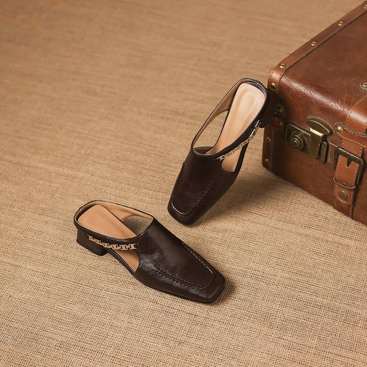 Isla Genuine Leather Mules