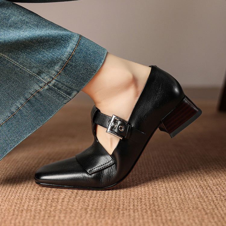 Sofia Genuine Leather Heels