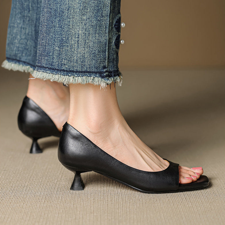Dalia Genuine Leather Heels