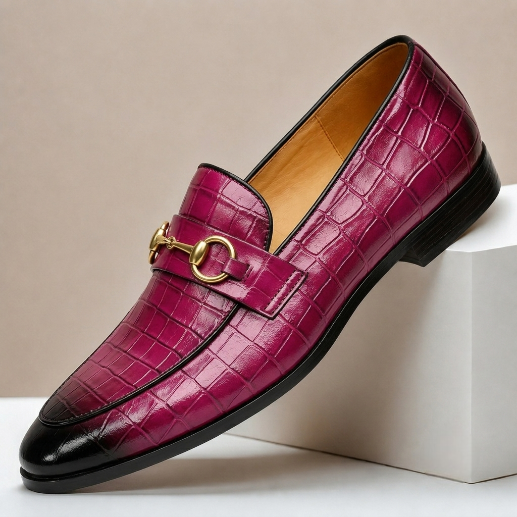 Lucerio Cowhide Leather Loafers