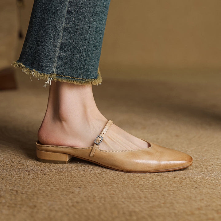 Nina Genuine Leather Mules