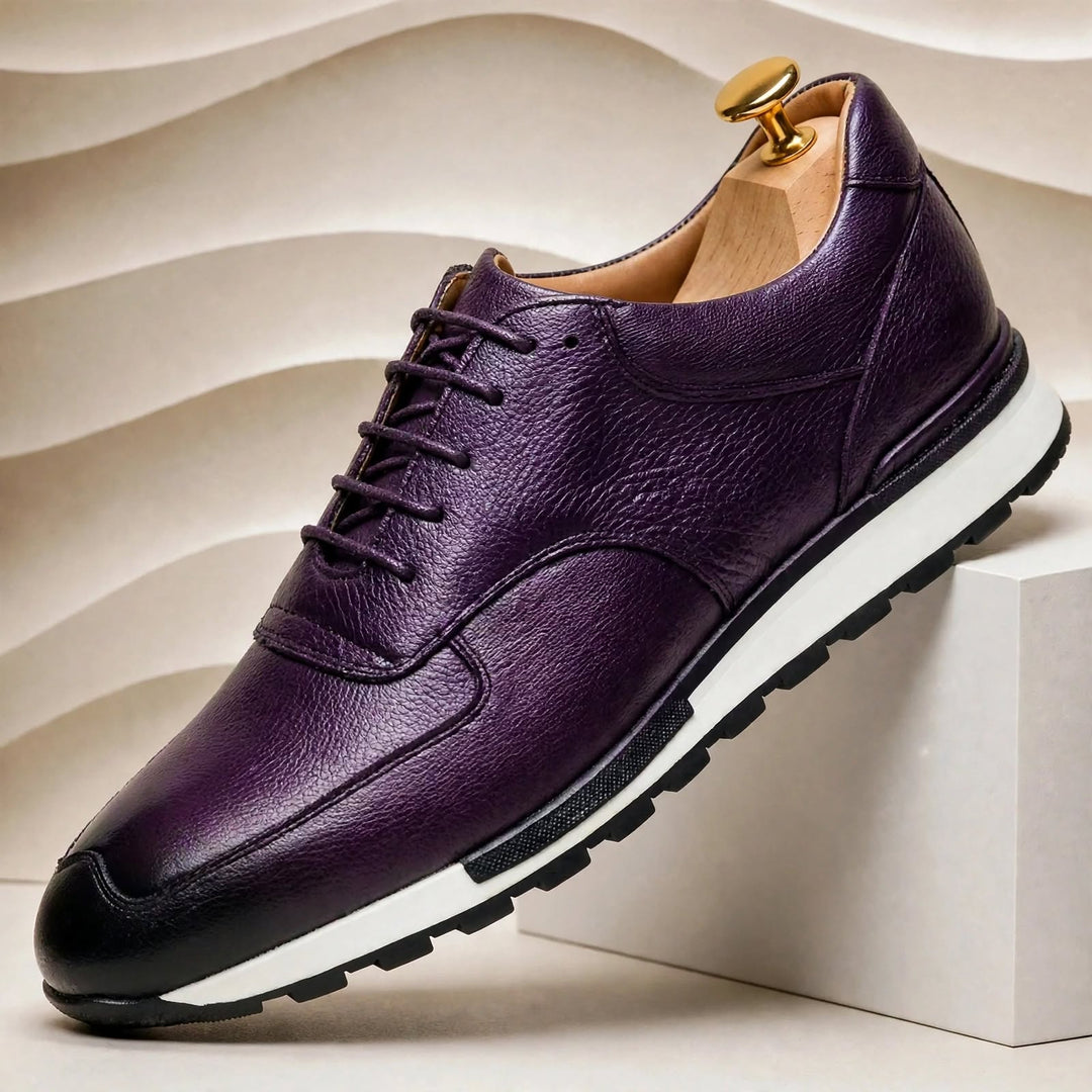 Marceno Cowhide Leather Sneakers