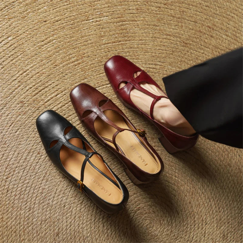 Fiora Genuine Leather Heels