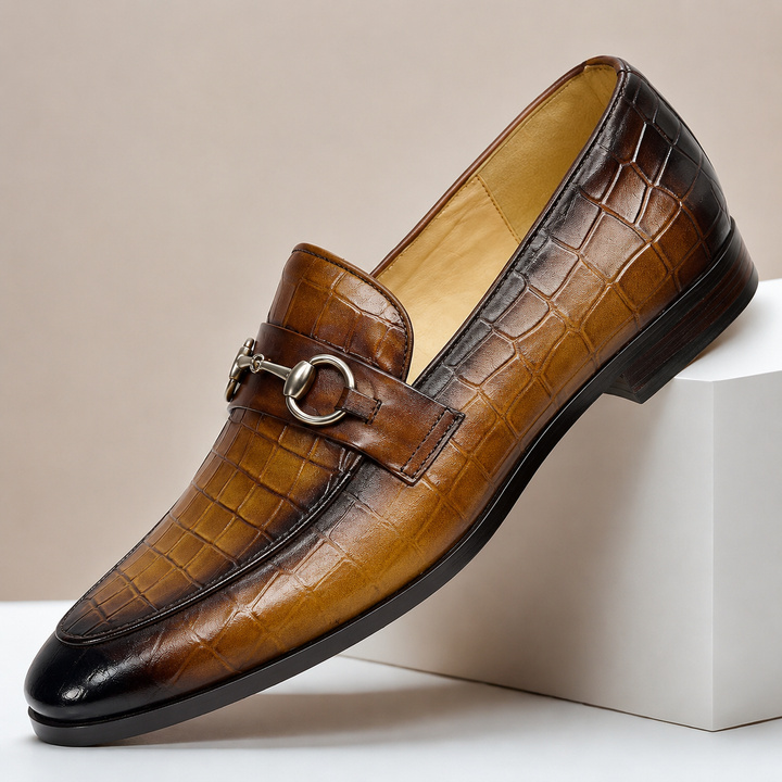 Lucerio Cowhide Leather Loafers