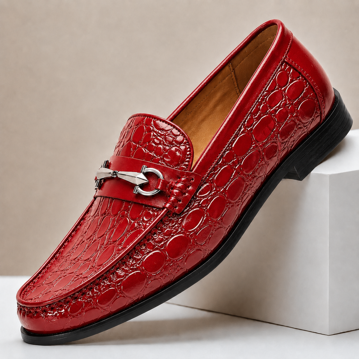Ferrano Cowhide Leather Loafers