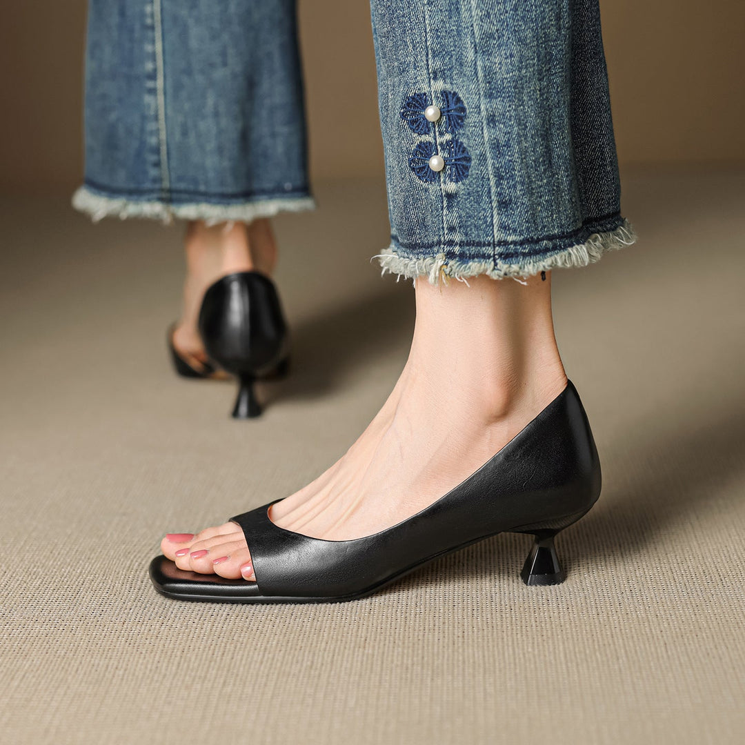 Dalia Genuine Leather Heels