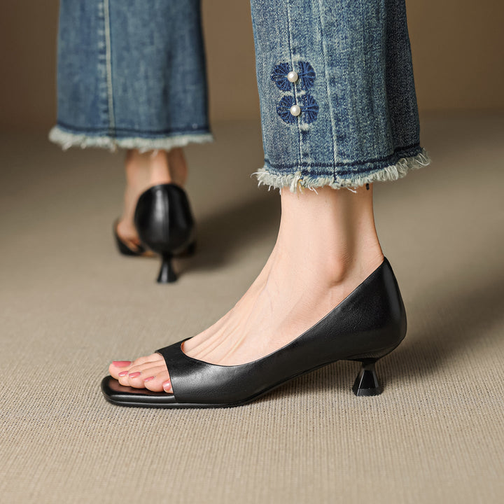 Dalia Genuine Leather Heels