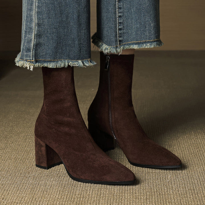 Mara Genuine Suede Boots