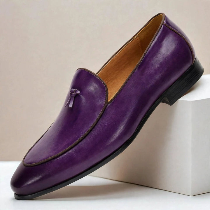 Brisanti Cowhide Leather Loafers