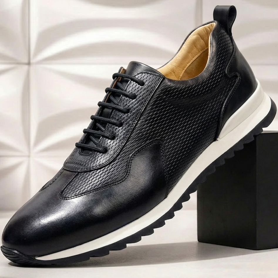 Valciani Cowhide Leather Sneakers