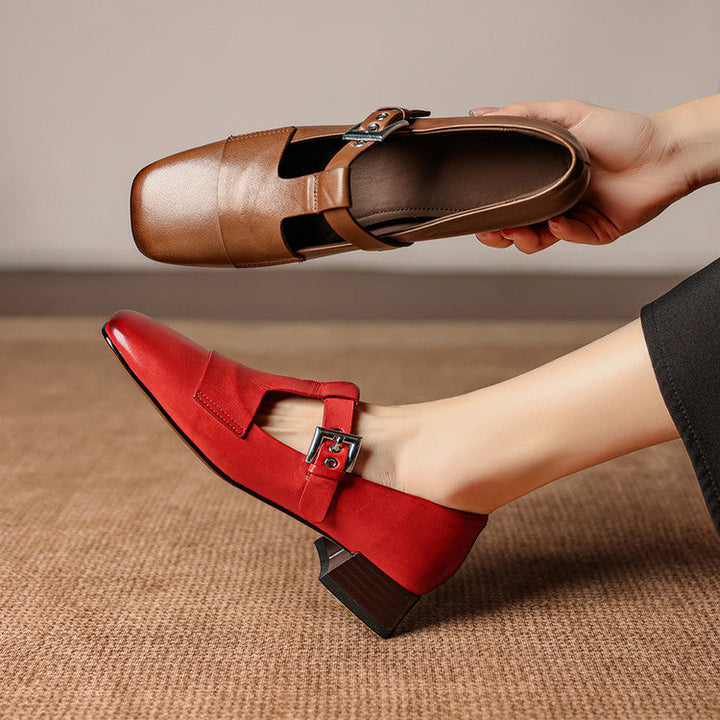 Sofia Genuine Leather Heels