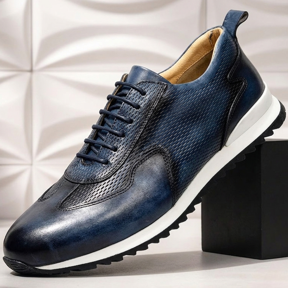 Valciani Cowhide Leather Sneakers