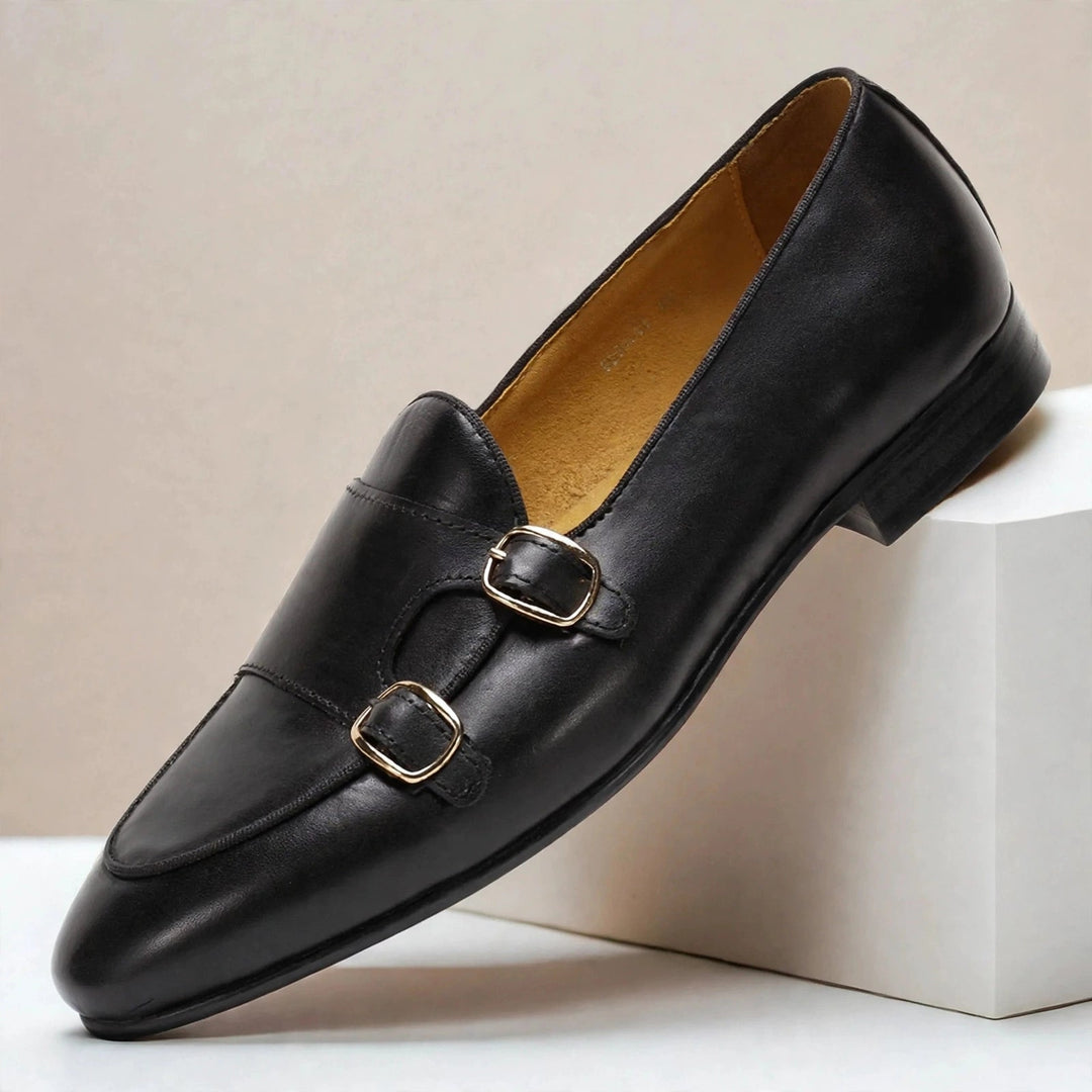 Ardevio Cowhide Leather Loafers