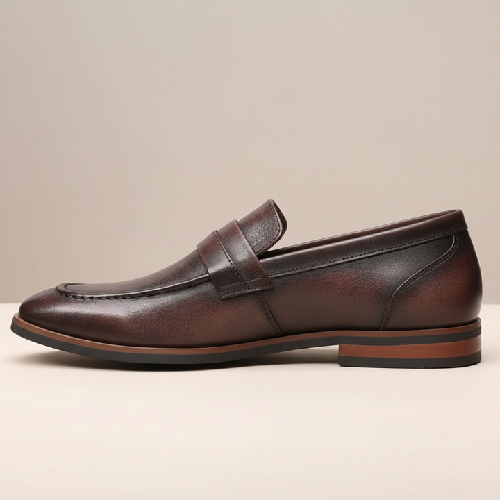 Garvani Cowhide Leather Loafers