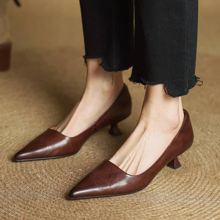 Sienna Genuine Leather Heels