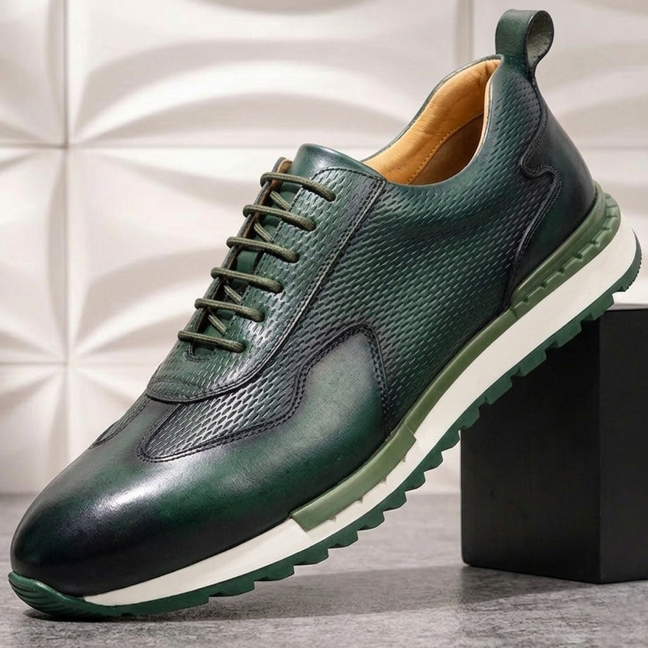 Valciani Cowhide Leather Sneakers