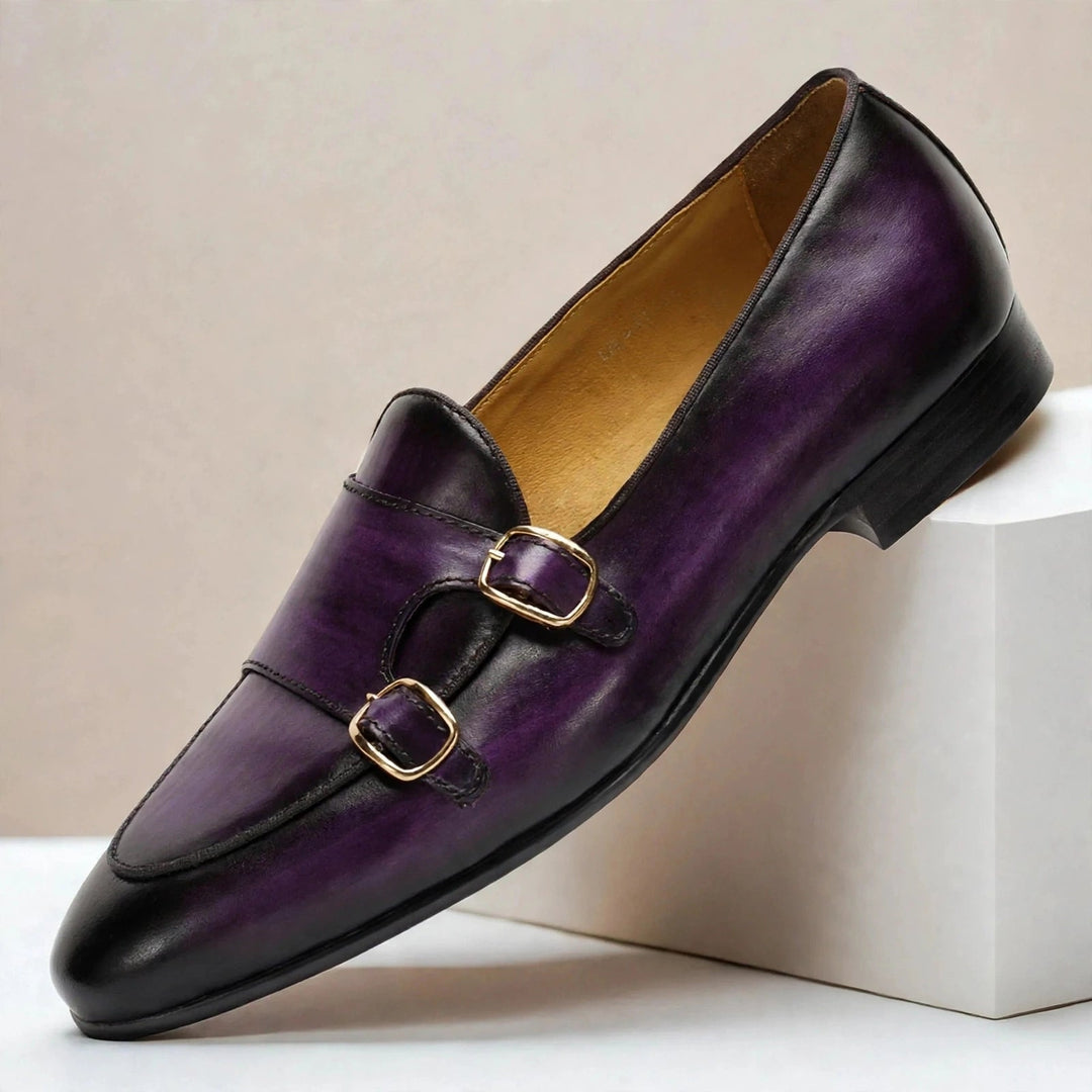 Ardevio Cowhide Leather Loafers