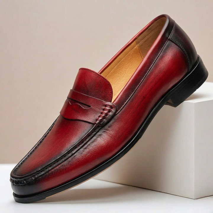 Montavio Cowhide Leather Loafers