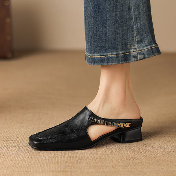 Isla Genuine Leather Mules