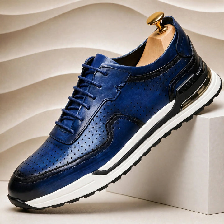 Larello Cowhide Leather Sneakers