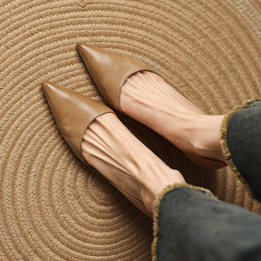 Amara Genuine Leather Heels