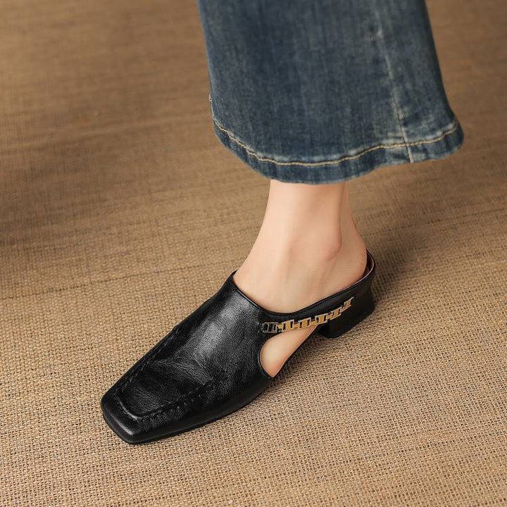 Isla Genuine Leather Mules