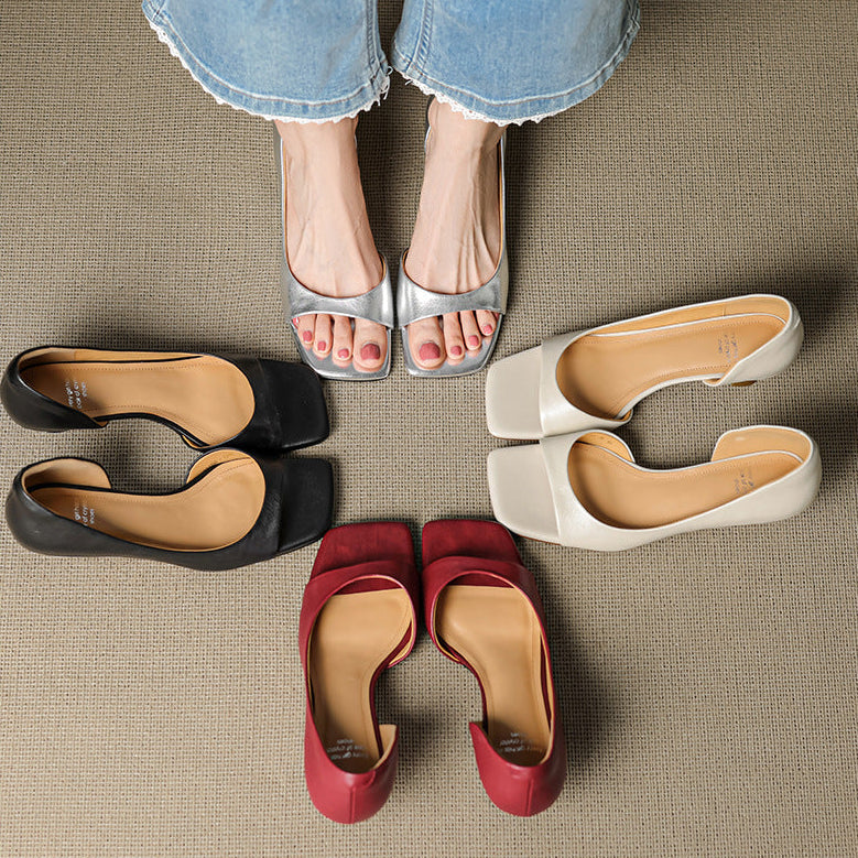 Dalia Genuine Leather Heels