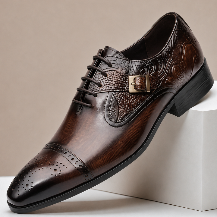 Dovari Cowhide Leather Shoes