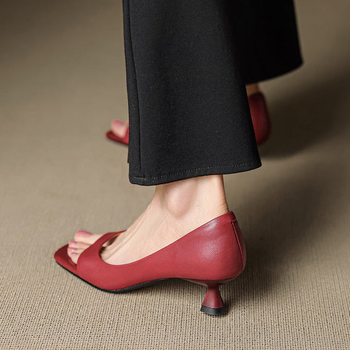 Dalia Genuine Leather Heels
