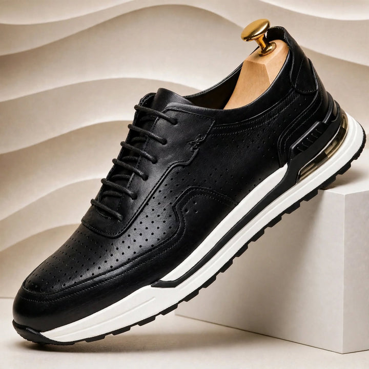 Larello Cowhide Leather Sneakers