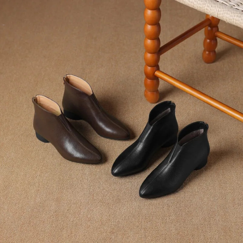 Tavessa Genuine Leather Boots
