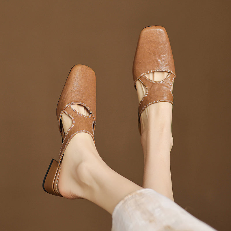 Noemi Genuine Leather Mules