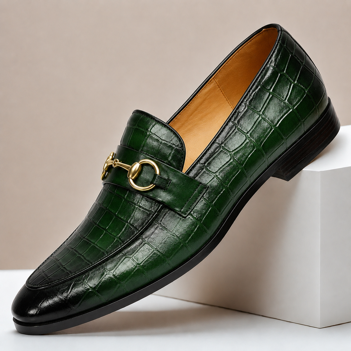 Lucerio Cowhide Leather Loafers