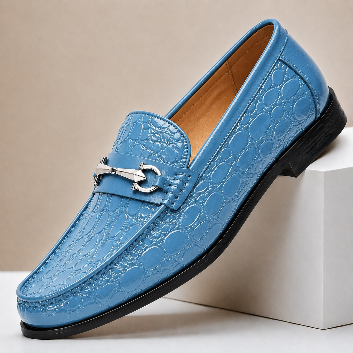 Ferrano Cowhide Leather Loafers