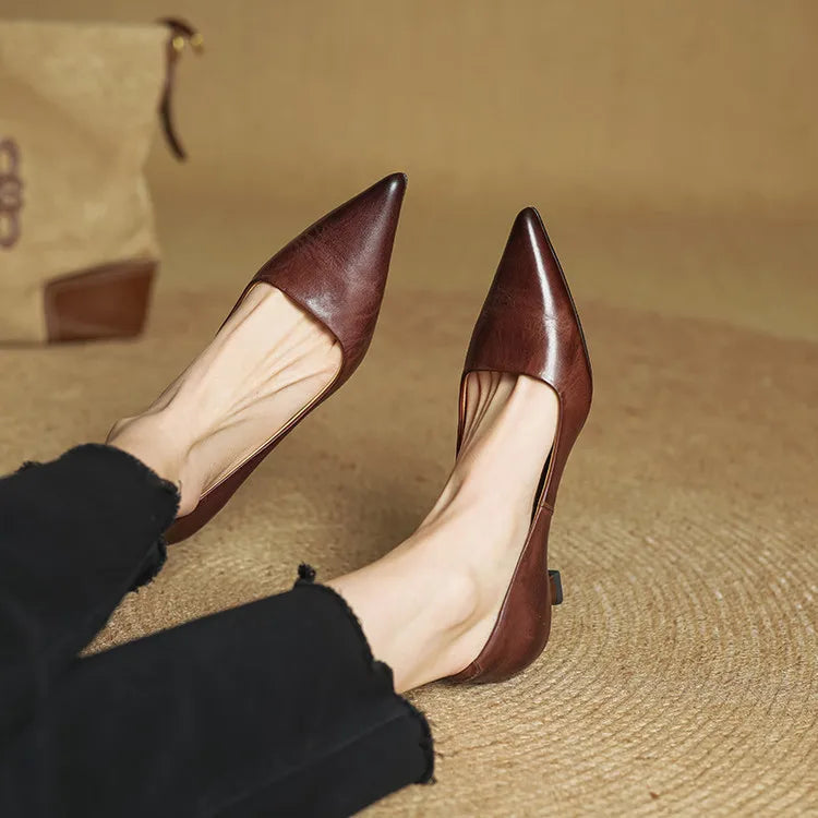 Sienna Genuine Leather Heels