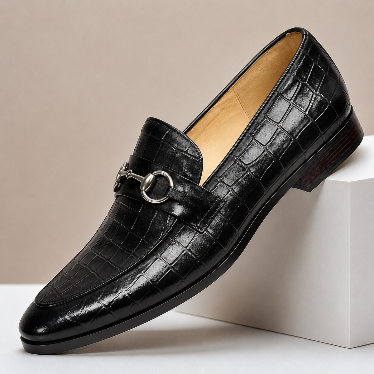 Lucerio Cowhide Leather Loafers