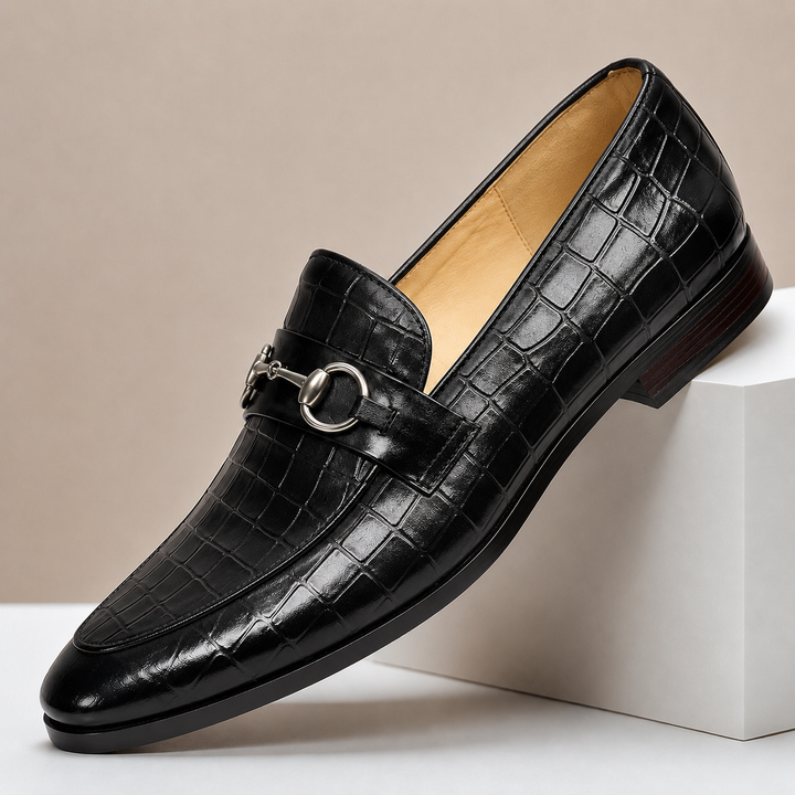 Lucerio Cowhide Leather Loafers