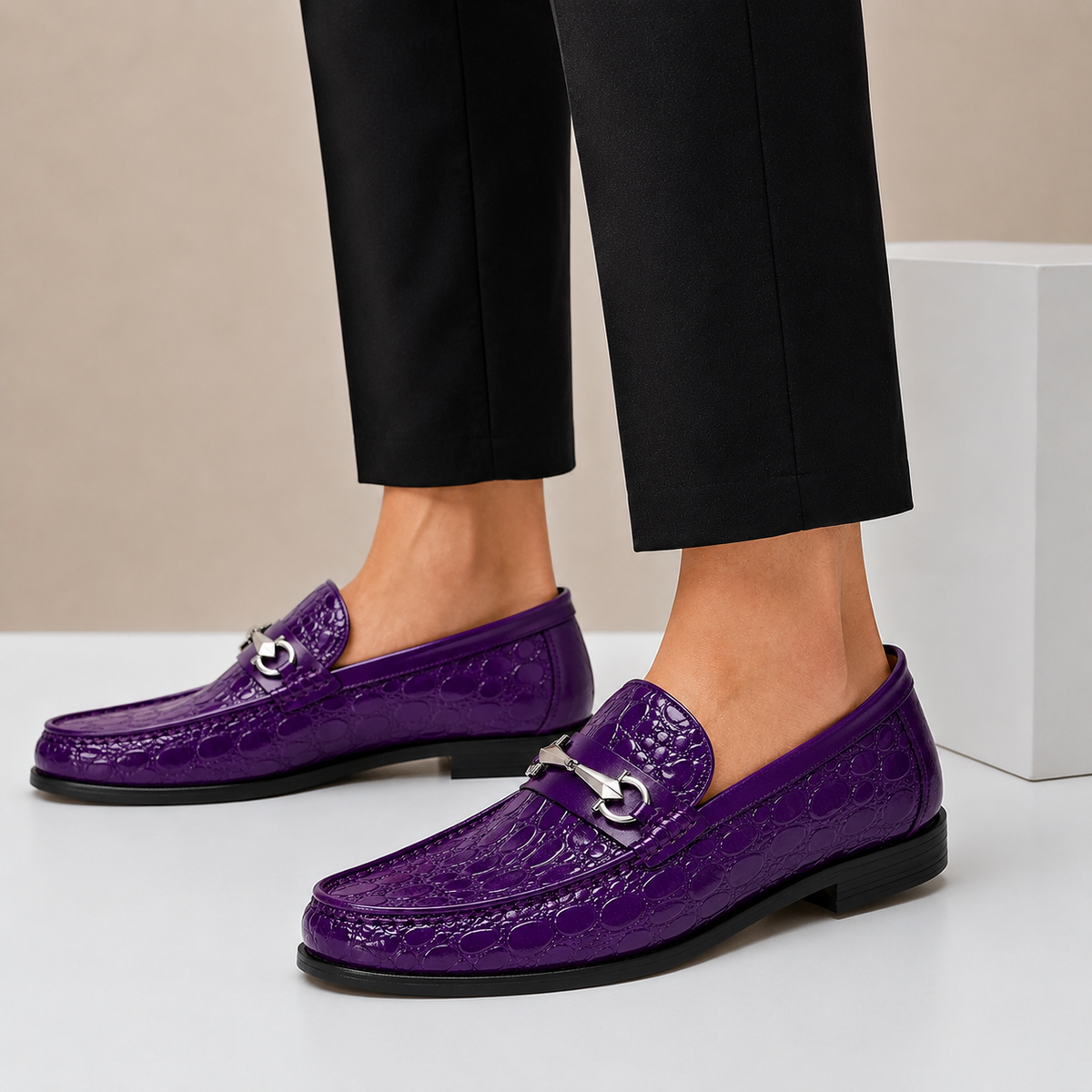 Ferrano Cowhide Leather Loafers