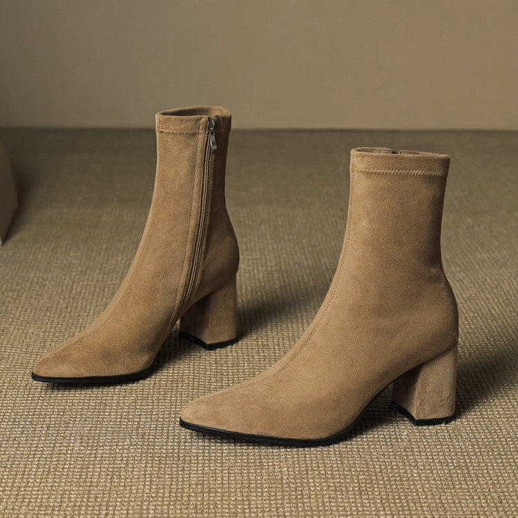 Mara Genuine Suede Boots