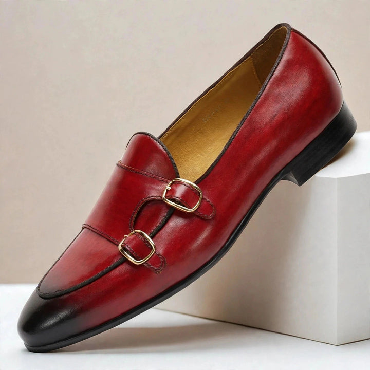 Ardevio Cowhide Leather Loafers