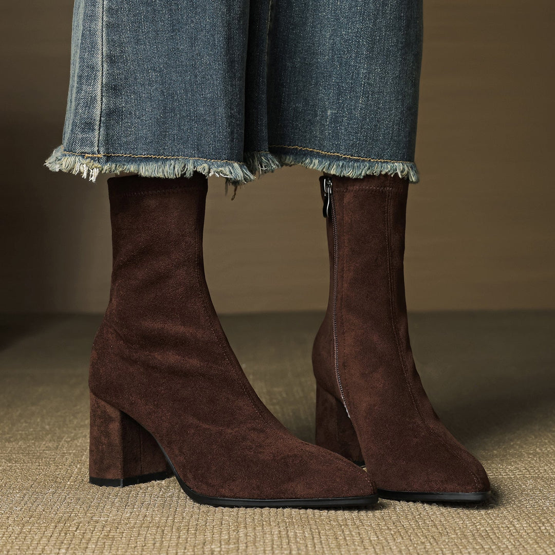 Mara Genuine Suede Boots